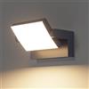 Klighten 35W Applique da Esterno Interno IP65, Luci da Parete LED Orientabile Lampade da Parete Moderno in Alluminio per Ingresso Terrazza Giardini, 2500 Lumen, Antracite, Bianco Caldo 3000K