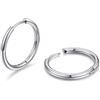 PROSTEEL Orecchini Uomo Donna 16mm Cerchio Piccoli Huggie Acciaio Impermeabile