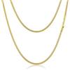 PROSTEEL 41CM Collana Serpente 2MM Collana Uomo Acciaio Donna Argento Serpentina Agile Catenina Versatile Solo o Impilato in 316L Acciaio Inox