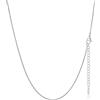 FaithHeart Collana Uomo Donna, Catenina Serpente Tonda,Larga 1mm Lunga 40cm, 316L Acciaio Inossidabile, Impermeabile di Alta Qualità, Gioielli da Regalo