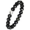 GD GOOD.designs Anello Antistress in Perle di Tormalina Naturale per Donna - Elastico e Sfaccettato - Contro l'Ansia