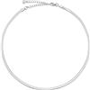 GD GOOD.designs EST. 2015 Catena a serpente da donna - collana piatta senza pendente in argento, oro, oro rosa I catena a serpente (3 cm di larghezza)