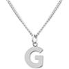 GD GOOD.designs Catena con lettere in argento - collara da donna delicata sulla pelle (ciondolo A-Z) I Collana di lettere in argento (G)