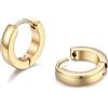 PROSTEEL Orecchini Uomo Donna 9mm Cerchio Piccoli Huggie Acciaio Impermeabile