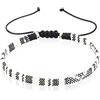 GD GOOD.designs Cavigliera Etnica Impermeabile da Surfista in Tessuto Colorata | Boho Regolabile | Accessori da Festival per Donne e Uomini