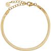 GD GOOD.designs EST. 2015 Bracciale a serpente per donna | Bracciale piatto senza ciondolo in oro | Gioielli in acciaio inox larghi 3 mm | Impermeabile
