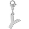 GD GOOD.designs Ciondolo a forma di lettera Y - ciondolo a catena Charm iniziale in acciaio inossidabile - acciaio chirurgico per braccialetto charms