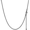FaithHeart Collana Uomo Donna, Catenina Serpente Tonda,Larga 1,5mm Lunga 50cm, 316L Acciaio Inossidabile, Impermeabile di Alta Qualità, Gioielli da Regalo