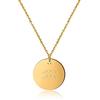 GD GOOD.designs Catena zodiacale oro 18 carati Acquario - impermeabile I Collana placcata oro con ciondolo dell'oroscopo I Collana zodiacale in acciaio inox per signore