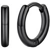 FaithHeart Orecchini da Uomo e da Donna, 8mm Huggie Orecchini a Cerchio, Acciaio Chirurgico 316L, Regalo per Lui, Impermeabile Anti-allergico, Confezione Regalo Inclusa