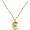 GD GOOD.designs Collana Lettera Oro Bubble | Ciondolo con Iniziale in Acciaio Inossidabile Placcato Oro 18K - Resistente all'Acqua & Anallergico | Collana Donna E