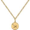 GD GOOD.designs EST. 2015 Collana con segno zodiacale Toro in oro con pietra natale per donna - Collana placcata oro 18k con ciondolo zodiacale