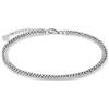 GD GOOD.designs Cavigliera Panzer per donne in argento - Cavigliera impermeabile regolabile (22-27cm) | Gioielli in acciaio inossidabile argentato per donne