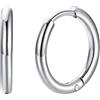 FaithHeart Orecchini da Uomo e da Donna, 12mm Huggie Orecchini a Cerchio, Acciaio Chirurgico 316L, Regalo per Lui, Impermeabile Anti-allergico, Confezione Regalo Inclusa