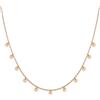 GD GOOD.designs Catena di monete con piastre rotonde in acciaio inossidabile I Collana di filigrana per donne (oro rosa)