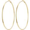PROSTEEL Orecchni Cerchio Donna 80MM Orecchini a Cerchio Grandi Minimalismo per Ragazza Orecchini Acciaio Chirurgico Ipoallergenico Leggero Orecchini Oro