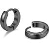 PROSTEEL Orecchini Uomo Donna 9mm Cerchio Piccoli Huggie Acciaio Impermeabile