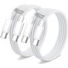 Lemsen Cavo iPhone 16 15 2M 2Pezzi, Cavo USB Type-C 2 Metri Cavo USB C USB C 60W Cavo Type C to Type C Cavetto Nylon Cavi Tipo C Ricarica Rapida per iPhone 15 16 17 Pro Max/15 16 Plus,iPad Pro/Air/Mini 7 6