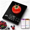 KOK Bilancia Intelligente per Alimenti con Calcolatore Nutrizionale 30, Funzione Timer per Caffè, APP per Monitoraggio Calorie, Macro, Carboidrati per Perdita di Peso, Keto e Diabetici, Bilancia