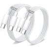 Lemsen iPhone 15 16 Cavo USB Type-C Ricarica Rapida 1M+2M 2Pezzi, 60W Cavo USB C USB C Nylon Filo Caricatore Type C Cavo Apple USB C Cavetto per iPhone 15 16 17 Pro Max/Plus,iPad Pro/Air/Mini 7 6,iPad 10 Gen