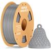 DEEPLEE Filamento PETG Rapido 1.75 mm, Bobina da 1 kg Grigio Spaziale, Alta Resistenza agli Urti, Stampa Fino a 638 mm/s per Stampanti 3D FDM