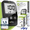 adia Glucometro mg/dL - Misuratore Glicemia Kit Completo per Diabetici con 110 Strisce Glicemia, 10 Lancette, Pungidito e Astuccio