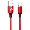 Aioneus Cavo USB Type-C 1.8M, Cavetto USB Cellulare C Ricarica Rapida Filo Caricatore USBC Nylon Caricabatterie Carica Cavo USB USB C Per Samsung Galaxy S25 S24 S23 S22 Ultra iPhone 16 15 Pro Max Pixel, Rosso