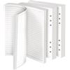 Vicloon Ricarica di Carta A5, 140 Fogli Ricariche di Compatibili con 6 Fori, Carta a Puntinati 21 * 14.2cm per Agende, Planner, Diari, Progetti Fai-da-te, A Righe, Schizzi, Pittura (Linea Orizzontale)