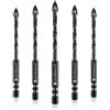 Lytool 5 Pezzi 6mm Punte Trapano per Gres Porcellanato