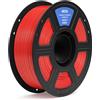 ELEGOO PETG Filamento 1,75 mm Rosso 1KG, Filamento per Stampante 3D Precisione Dimensionale +/- 0,02 mm, Bobina da 1kg Compatibile con la Maggior Parte delle Stampanti 3D FDM