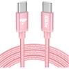 Aioneus Cavo USB C USB C,100W 5A Cavetto Caricatore Ricarica Rapida Usbc 2M Filo Caricabatterie Carica Nylon Cavo Type C to Type C per iPhone 15 16 Pro Max/Plus iPad Pro/Air MacBook Galaxy S23 S22 S24