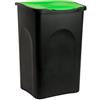 Deuba Stefanplast Pattumiera 50L mit con Coperchio Bidone Rifiuti in Plastica Raccolta Differenziata