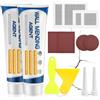 Flintronic Stucco per Muro, 200g Stucco Riempitivo per Muro, con Spatola, Carta Abrasiva e Patch, Crema Riparatrice Muri, Riparare Graffi da Parete, Crepe, Fori per Unghie, Graffiti