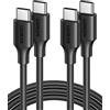 UGREEN Zapix Confezione da 2 Cavo USB C 60W 20V/3A Ricarica Rapida (2M)