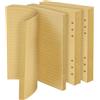 Vicloon Ricarica di Carta A5, 140 Fogli Ricariche di Compatibili con 6 Fori, Puntinati 21 * 14.2cm per Agende, Planner, Diari, Progetti Fai-da-te, A Righe, Schizzi, Pittura (Carta Kraft)