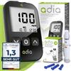 adia Glucometro mg/dL - Misuratore Glicemia Kit Completo per Diabetici con 60 Strisce Glicemia, 10 Lancette, Pungidito e Astuccio