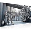 Runa Art Quadri Moderni 3D Palle Tela Non Tessuta Soggiorno Corridoio Illusione Astratto Blu 506312a