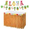 SGSCFG 1 Pezzo di Gonna da Tavolo Hawaiana E Bandiera Hawaiana A 1 Pezzo, Decorazioni per Feste in Spiaggia, Decorazioni Creative, Disposizione delle Scene.