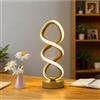 Maimeili Lampade da tavolo a LED moderne Lampade da scrivania a spirale dimmabili uniche con 3 livelli di colori per camera da letto da letto e soggiorno Ufficio Libreria Art Wall Decor