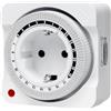 MDCMLKS Timer meccanico, presa di corrente, programma 24 ore, presa analogica con 96 segmenti, intervallo di commutazione 15 minuti, per illuminazione stagionale, decorazioni festive, lampade, luce di cera
