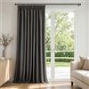Deconovo Tenda Oscurante per Interni con Fettuccia - 3 Modi di Montaggio, Tessuto Termico Morbido per Camera da Letto e Soggiorno, Certificato OEKO-TEX, 1 Pannello 140x290 cm, Grigio Antracite