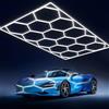 ZYJCXBHL Hexagonal LED light, 672 W, 6500 K, esagonale, deformabile, for officina, garage, magazzino, cantina, palestra(14 trous)