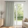 Deconovo Tenda Oscurante per Interni con Fettuccia - 3 Modi di Montaggio, Tessuto Termico Morbido per Camera da Letto e Soggiorno, Certificato OEKO-TEX, 1 Pannello 140x145 cm, Grigio Ghiaccio