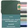 Twinzen - Lenzuolo Sotto con Angoli 100x200cm - 100% Microfibra