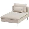 HomeTown Market Copridivano in tessuto resistente Compatibile For IKEA SODERHAMN copridivano. Divano non incluso. (Poliestere Beige Chaise)