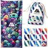 ALP & ACT Telo Mare XXL 200x90 cm - 100% microfibra riciclata - ULTRALEGGERO & asciugatura rapida - Asciugamano grande per vacanza, spiaggia e piscina - Telo bagno - multicolore