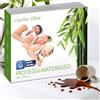 Comfier Sleep Coprimaterasso Matrimoniale Impermeabile 200x200 cm - 100% Bambu Super Morbido, Antibatterico, Altamente, Traspirante Coprimaterasso 200x200 Con Angoli