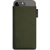 Adore June Classic Verde-Oliva Custodia compatibile con iPhone 14-15 Plus/iPhone 14-15 Pro Max, Tessuto Resistente con Display di Pulizia Effetto