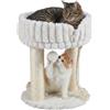 COSTWAY Albero Tiragraffi per Gatti con Cuscini Rimovibile (Beige)