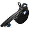 HÖGERT TECHNIK Soffiatore/aspiratore a batteria 2x18 V, soffiatore da giardino brushless con funzione di aspirazione, velocità variabile, sacco di raccolta da 45 l, senza batteria inclusa